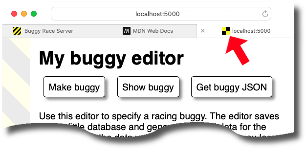 example of favicon on browser tabs